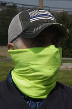 Load image into Gallery viewer, High Visibility Reflective Safety Neck Gaiter Face Mask with PM 2.5 Carbon Filter Insert Pocket