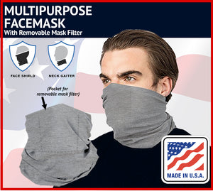 Multipurpose Face Mask with Removable Mask Filter
