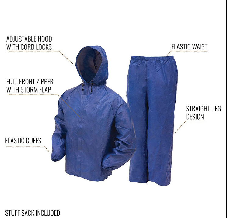 Golf Duck lightweight Rain Jacket and Pants | Waterproof Rain Coat | Size XL