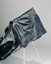Load image into Gallery viewer, Dry Grip Rain &#39;R Shine Golf Towel Bag Cover with Tee Off On Cancer Logo
